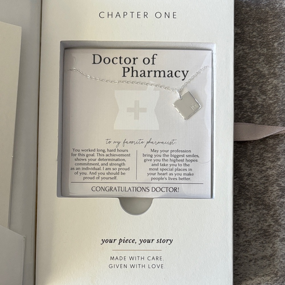 Silver Doctor of Pharmacy Necklace